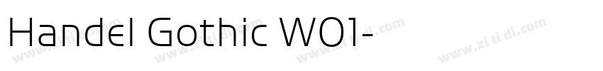 Handel Gothic W01字体转换